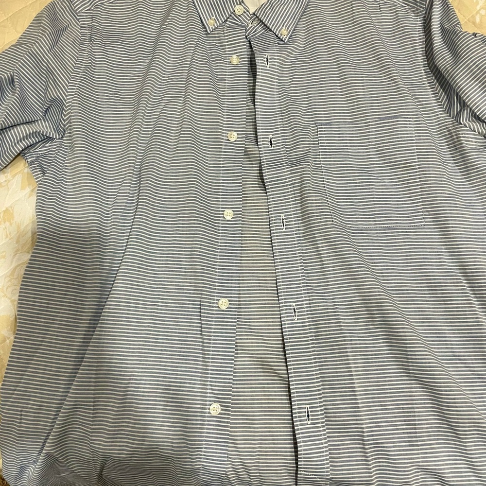 Men's Blue Striped Shirt